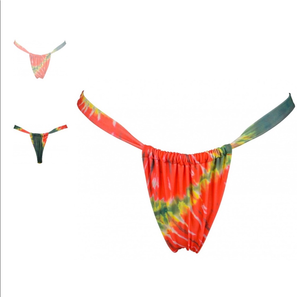 KHASSANI SWIM JELLY BOTTOMS IN RASTA TIE-DYE